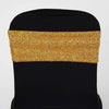 5pc x Chair Sash Metallic Spandex - Gold