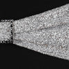 5pc x Chair Sash Metallic Spandex - Silver