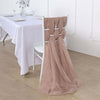 5 Pack | 22x78 Dusty Rose DIY Premium Designer Chiffon Chair Sashes