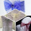 5 PCS | 7"x108" Dusty Rose Embroidered Organza Chair Sashes