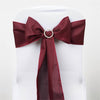 5 PCS | 6x108inch Burgundy Polyester Chair Sash#whtbkgd