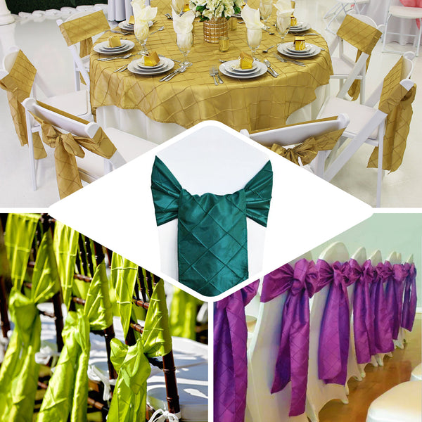 7x106 inches Champagne Pintuck Chair Sash