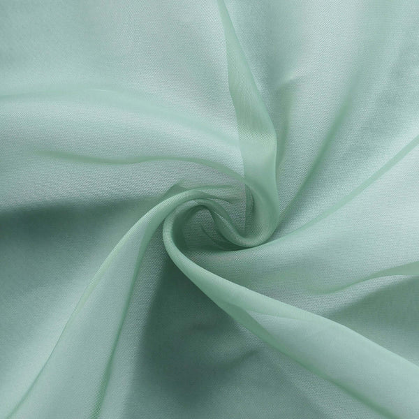6FT | Sage Green Premium Chiffon Table Runner#whtbkgd