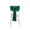 5 Pack | Accordion Crinkle Taffeta Hunter Emerald Green Chair Sashes