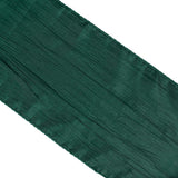 5 Pack | Accordion Crinkle Taffeta Hunter Emerald Green Chair Sashes