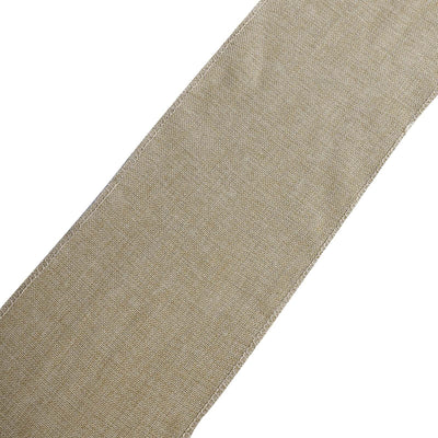 5 Pack | Natural Jute Faux Burlap Chair Sashes, Boho Chic Linen Decor - 6x108Inch