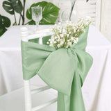 5 PCS | 6inch x 108inch Sage Green Polyester Chair Sash