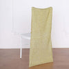 Metallic Glittering Shiny Champagne Spandex Stretch Chair Slipcover