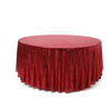 108" Red Premium Sequin Round Tablecloth