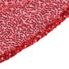 108" Red Premium Sequin Round Tablecloth