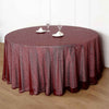 132inch Burgundy Premium Sequin Round Tablecloth, Sparkly Tablecloth