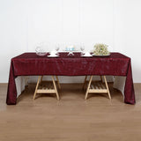 60x126inches Burgundy Premium Sequin Rectangle Tablecloth