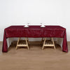 60x126inches Burgundy Premium Sequin Rectangle Tablecloth