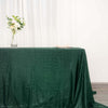 90x132 inches Hunter Emerald Green Premium Sequin Rectangle Tablecloth