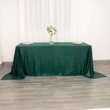 90x132 inches Hunter Emerald Green Premium Sequin Rectangle Tablecloth