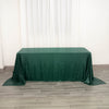 90x132 inches Hunter Emerald Green Premium Sequin Rectangle Tablecloth