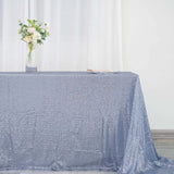 90x156inch Dusty Blue Premium Sequin Rectangle Tablecloth