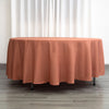 108inch Terracotta Polyester Round Tablecloth