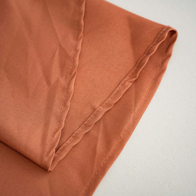 108inch Terracotta Polyester Round Tablecloth