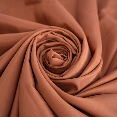 108inch Terracotta Polyester Round Tablecloth#whtbkgd