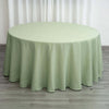 120inch Sage Green Polyester Round Tablecloth | Washable Linen Tablecloth