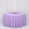 132inch Lavender Polyester Round Tablecloth, Reusable Linen Tablecloth