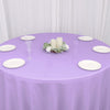 132inch Lavender Polyester Round Tablecloth, Reusable Linen Tablecloth