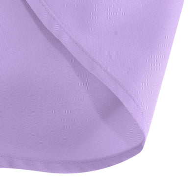 132inch Lavender Polyester Round Tablecloth, Reusable Linen Tablecloth