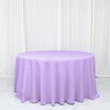 132inch Lavender Polyester Round Tablecloth, Reusable Linen Tablecloth