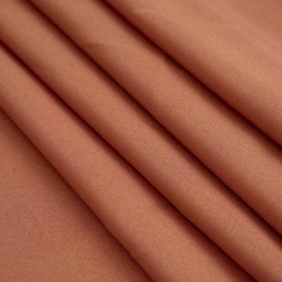 132inch Terracotta Polyester Round Tablecloth, Reusable Linen Tablecloth