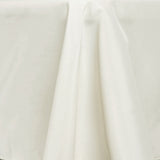 54x96Inch Ivory Polyester Rectangle Tablecloth, Reusable Linen Tablecloth