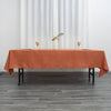 60x102Inch Terracotta  Polyester Rectangular Tablecloth