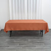 60x102Inch Terracotta  Polyester Rectangular Tablecloth
