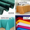 60"x102" Premium Dark Blue Faux Denim Polyester Rectangular Tablecloth