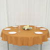 70inch Gold Polyester Round Tablecloth, Reusable Linen Tablecloth