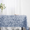 60inch x 102inch Big Payette Dusty Blue Sequin Rectangle Tablecloth