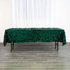 60inch x 102inch Big Payette Hunter Emerald Green Sequin Rectangle Tablecloth