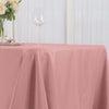 72x120Inch Dusty Rose Polyester Rectangle Tablecloth, Reusable Linen Tablecloth