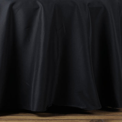 72"x120" Black 220 GSM Seamless Premium Polyester Rectangular Tablecloth#whtbkgd