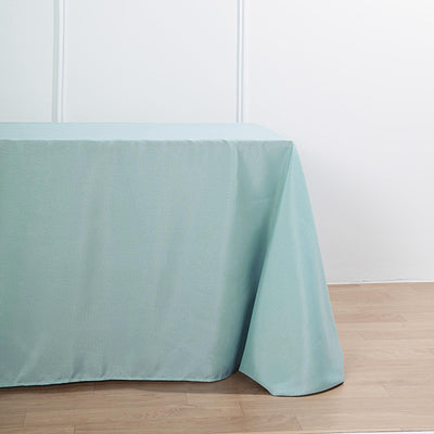 90x132 Dusty Sage Polyester Rectangular Tablecloth