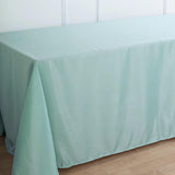 90x132 Dusty Sage Polyester Rectangular Tablecloth