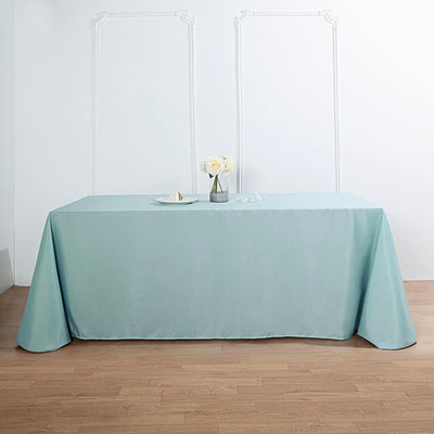 90x132 Dusty Sage Polyester Rectangular Tablecloth