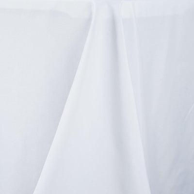 90x132 White Seamless Premium Polyester Rectangular Tablecloth#whtbkgd