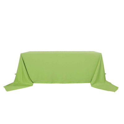 90x156 inches Apple Green Polyester Rectangular Tablecloth