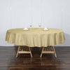 90 inch Champagne Polyester Round Tablecloth