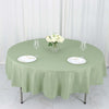 90inch Sage Green Polyester Round Tablecloth, Reusable Linen Tablecloth