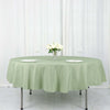 90inch Sage Green Polyester Round Tablecloth, Reusable Linen Tablecloth