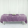 60x102inch Accordion Crinkle Taffeta Rectangular Tablecloth - Violet Amethyst