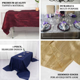 60x102inch Accordion Crinkle Taffeta Rectangular Tablecloth - Violet Amethyst