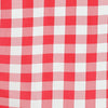 Buffalo Plaid Tablecloth | 108" Round | White/Red | Checkered Gingham Polyester Tablecloth#whtbkgd